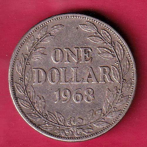REPUBLIC OF LIBERIA 1968 ONE DOLLAR – OO2676