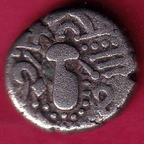 ANCIENT INDIA GADHAYA DYNASTY KING PORTRAIT COIN – S954