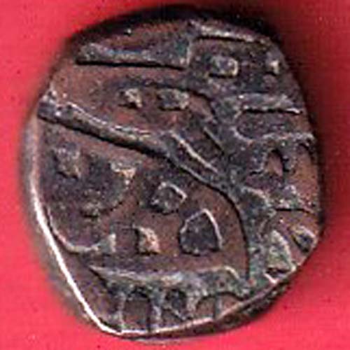 DELHI SULTAN SAMANT DEVA HORSE MAN & BULL TYPE COIN– oo4120