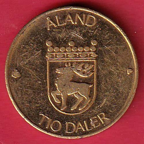 Finland 10 Markkaa Aland 1991 tio deler tio mark  :- OO2950