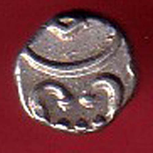 TRAVANCORE STATE RAJARAM VERMA IV SILVER CHUKRAM COIN-  oo3997