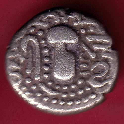 ANCIENT INDIA GADHAYA DYNASTY KING PORTRAIT COIN – S975