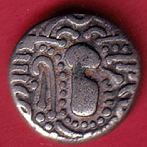 ANCIENT INDIA GADHAYA DYNASTY KING PORTRAIT COIN –oo4189