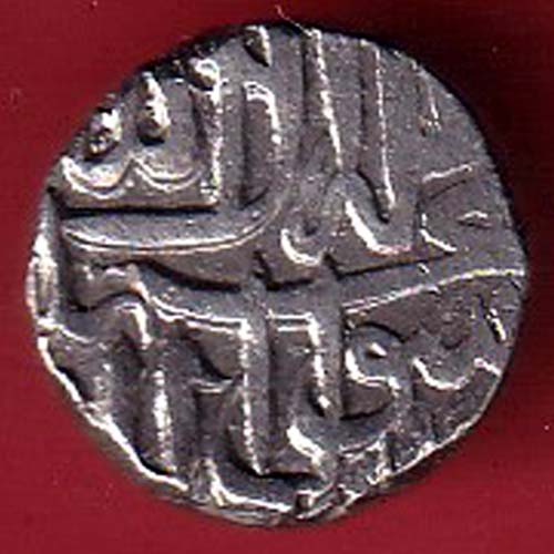 MUGHALS MOHD. AKBAR MAHMUDI SILVER COIN -oo3486