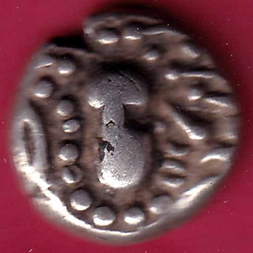 ANCIENT INDIA GADHAYA DYNASTY KING PORTRAIT COIN – S952