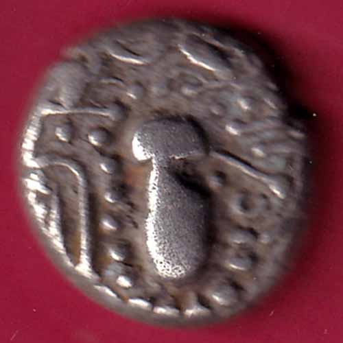 ANCIENT INDIA GADHAYA DYNASTY KING PORTRAIT COIN – S1074