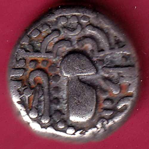 ANCIENT INDIA GADHAYA DYNASTY KING PORTRAIT COIN - S1518