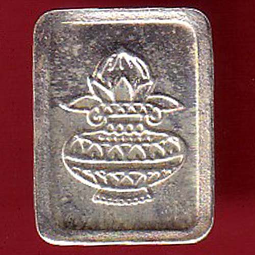 silver bar: Weight – 0.93 gm : “PN” 1 GMS KALASH MARK :- OO3154