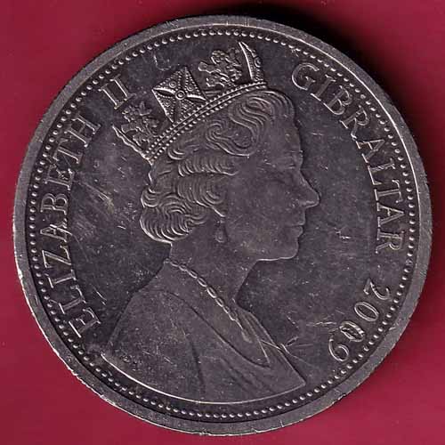 Elizabeth II Gibraltar 2009 Henry VIII One Crown – S1153