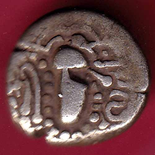 ANCIENT INDIA GADHAYA DYNASTY KING PORTRAIT COIN :- S1260