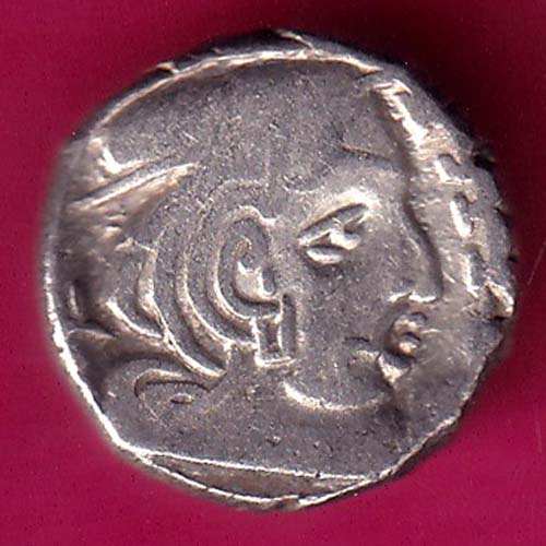 ANCIENT INDIA KSHATRAP DYNASTY KINGS PORTRAIT RARE SILVER COIN  :- OO1380