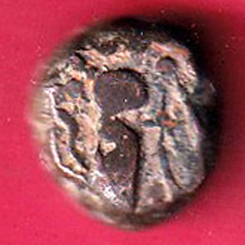 ANCIENT INDIA GADHAYA DYNASTY KING PORTRAIT COIN :-@hub4652