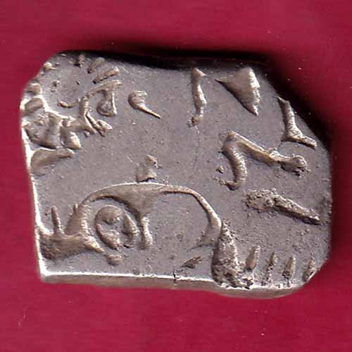ANCIENT INDIA MAURYAN PERIOD MAGADH DYNASTY SILVER PUNCHMARK–@HUB1731