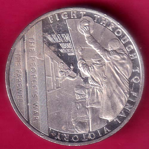 ELIZABETH II DEI-GRA REGINA. GIBRALTAR 2021 FIGHT THROUGH TO FINAL VICTORY HAIF CROWN–@HUB5655