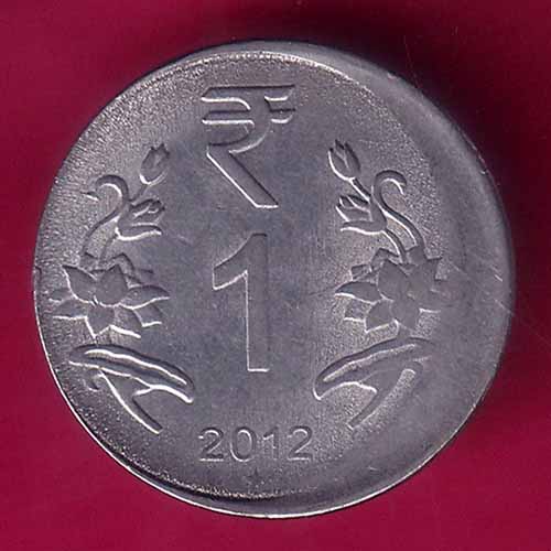 “ERROR” republic india 2012 ONE rupess coin –@HUB3542