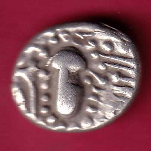 ANCIENT INDIA GADHAYA DYNASTY KING PORTRAIT COIN–@HUB1473