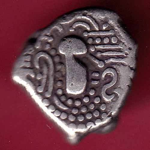 ANCIENT INDIA GADHAYA DYNASTY KING PORTRAIT RARE COIN –@HUB1641
