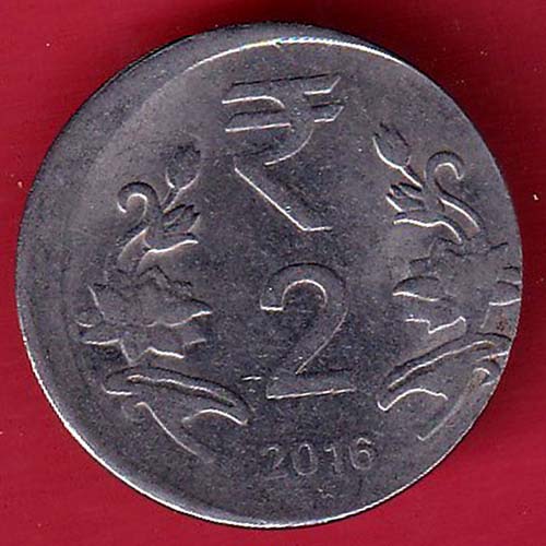 “ERROR” republic india 2016 two rupess coin :- OO3366