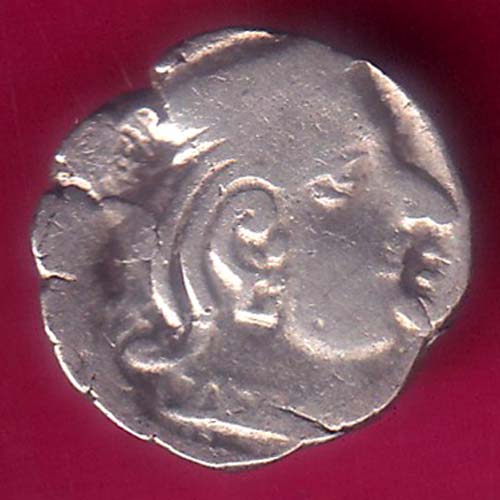 ANCIENT INDIA KSHATRAP DYNASTY KINGS PORTRAIT RARE SILVER COIN:- OO1519