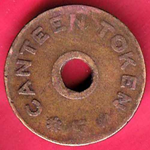 CANTEEN TOKEN: K.C.M.E. CO.C. & S. SOCIETY -VA220