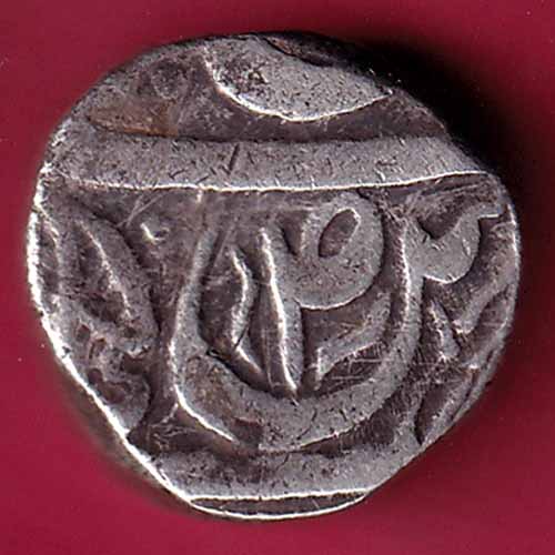 Patiala state one rupee silver coin  – S998