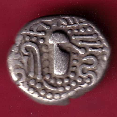ANCIENT INDIA GADHAYA DYNASTY KING PORTRAIT COIN –@HUB1691