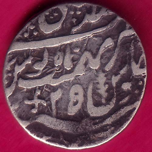 Rohilakhand ,Qasba panipat,Ino shahalam-ii SWASTIKA & UMBRELLA silver rupee –@HUB2820