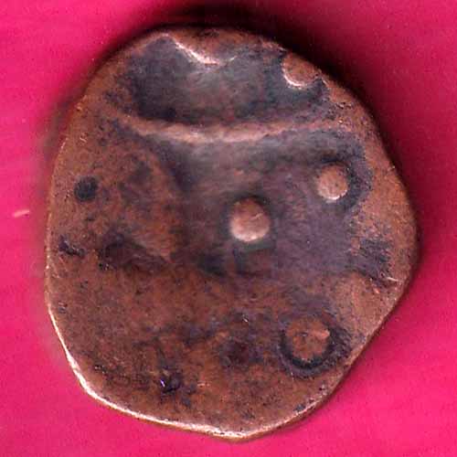 Maratha Confederacy ‘NAGFANI SYMBOL’ One paisa copper coin –@HUB2638