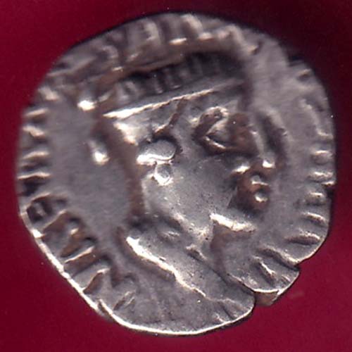 ANCIENT INDIA NAHAPAN DYNESTY KINGS PORTRAIT SILVER COIN–@HUB2823