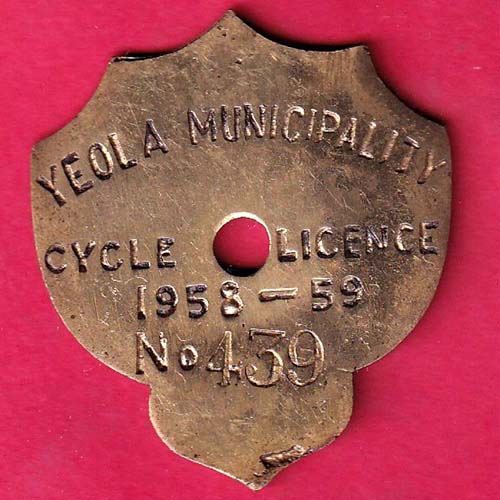 YEOLA MUNICIPALITY – CYCLE (1958-59) NO.439 – OO2650