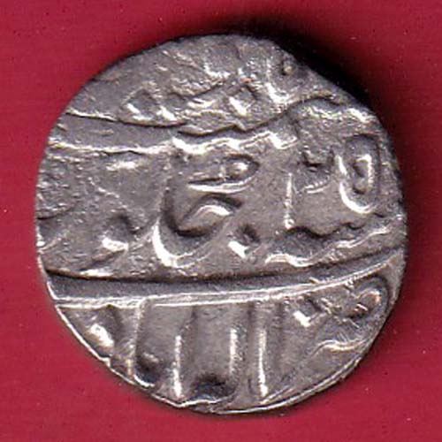 Awadh ino shahalam safdar jang allahabad mint AD 1743 AH 1151/RY25  one rupee beautiful silver coin–OO5419