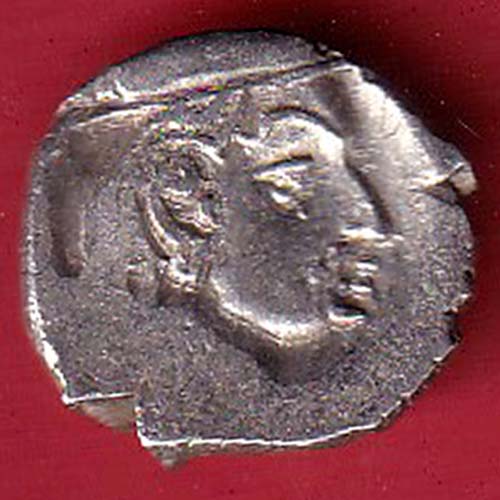 ANCIENT INDIA KSHATRAP DYNASTY KINGS PORTRAIT RARE SILVER COIN :- OO3730