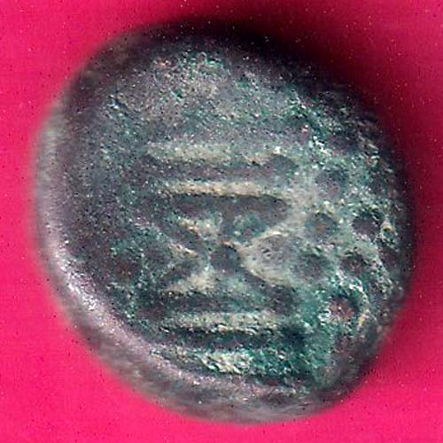 ANCIENT INDIA GADHAYA DYNASTY KING PORTRAIT COIN –@HUB3337