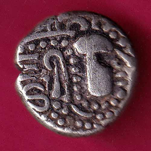 ANCIENT INDIA GADHAYA DYNASTY KING PORTRAIT COIN  – S810