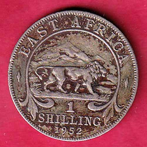 East Africa 1952 Georgivs Sextvs.Rex 1 Shilling – VA332