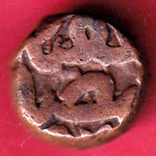 Mughals Akbar narnol mint half dam -VA323