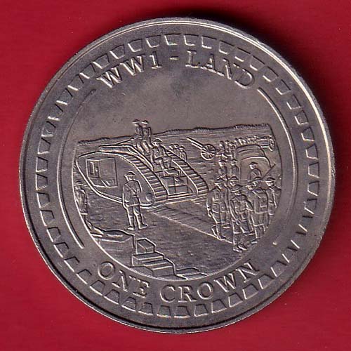 ww1- land one crown elizabeth ii queen of gibraltar 2018:-oo4222