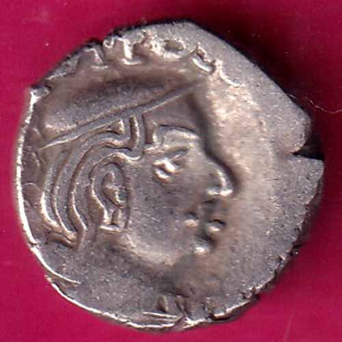 ANCIENT INDIA KSHTRAP DYNASTY KINGS PORTRAIT SILVER COIN –@HUB3829