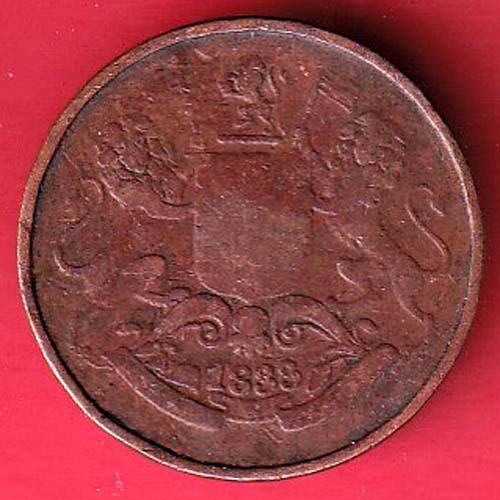 eic 1833 /1249 quarter anna copper coin –oo4045