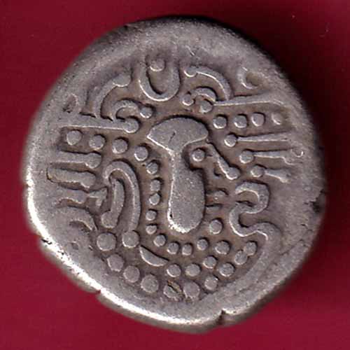 ANCIENT INDIA GADHAYA DYNASTY KING PORTRAIT COIN–@HUB1476