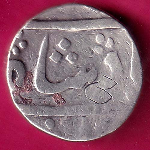 BROACH STATE CROSS MARK HALF RUPEE –@HUB4113