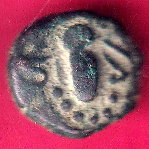 ANCIENT INDIA GADHAYA DYNASTY  KING PORTRAIT COIN–@HUB2605
