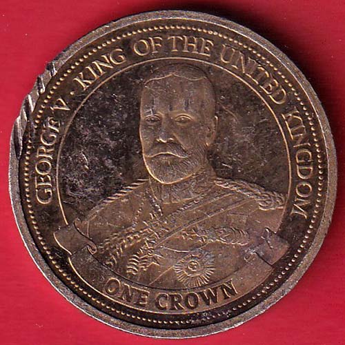 ELIZABETH II QUEEN IF GIBRALTAR 2014 ONE CROWN :- OO3356
