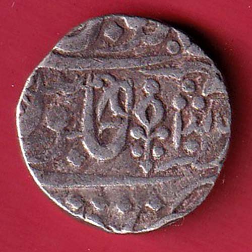 orcha state one rupee silver coin  – oo3665