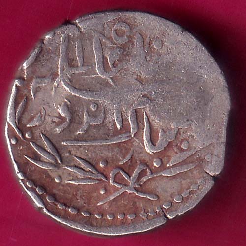 indore state sunface 1 rupee silver coin –@HUB3398