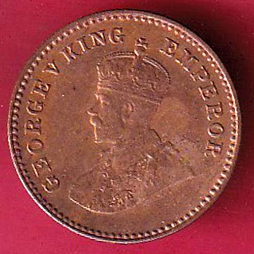 british india 1956 GEORGE V 1/12 ANNA COPPER COIN- OO2829