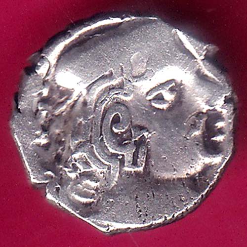ANCIENT INDIA KSHATRAP DYNASTY KINGS PORTRAIT RARE SILVER COIN  -VA762