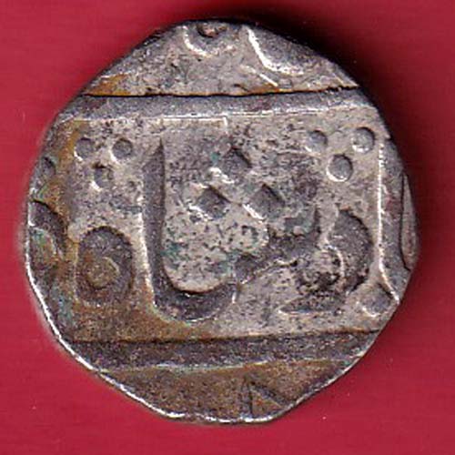 Khambayat state khambayat mint one rupee silver  coin:- oo3630