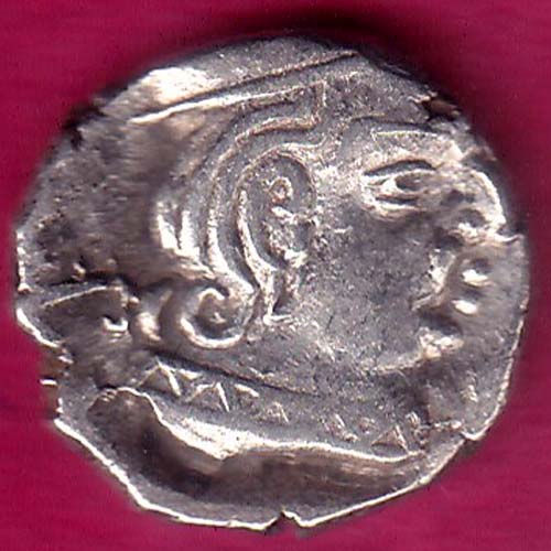 Ancient India Kshtrap Dynasty Kings Portrait Silver Coin–@HUB3156