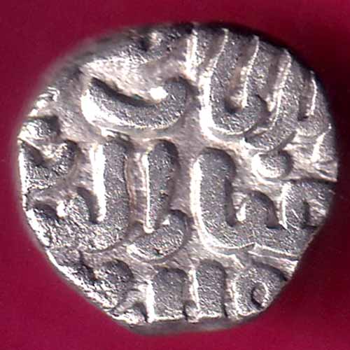 DELHI SULTAN 715-727 Ghiyath al-din Tughlouque billon 4 Gani Scare COIN :- OO1006